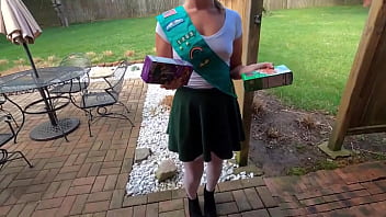 Teen girlscout ge fucked by old man and ea his cum on a cookie