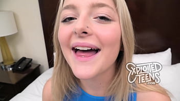 This cute 18 yr old spring breaker is making her first porn