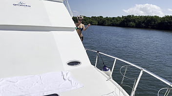 Monika Fox Fucks Herself With a Big Dildo On a Yacht