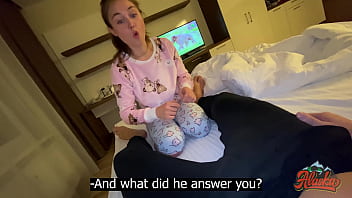 MY STEPFATHER TALKS TO HIS WIFE WHILE Iand039M FUCKING HIM
